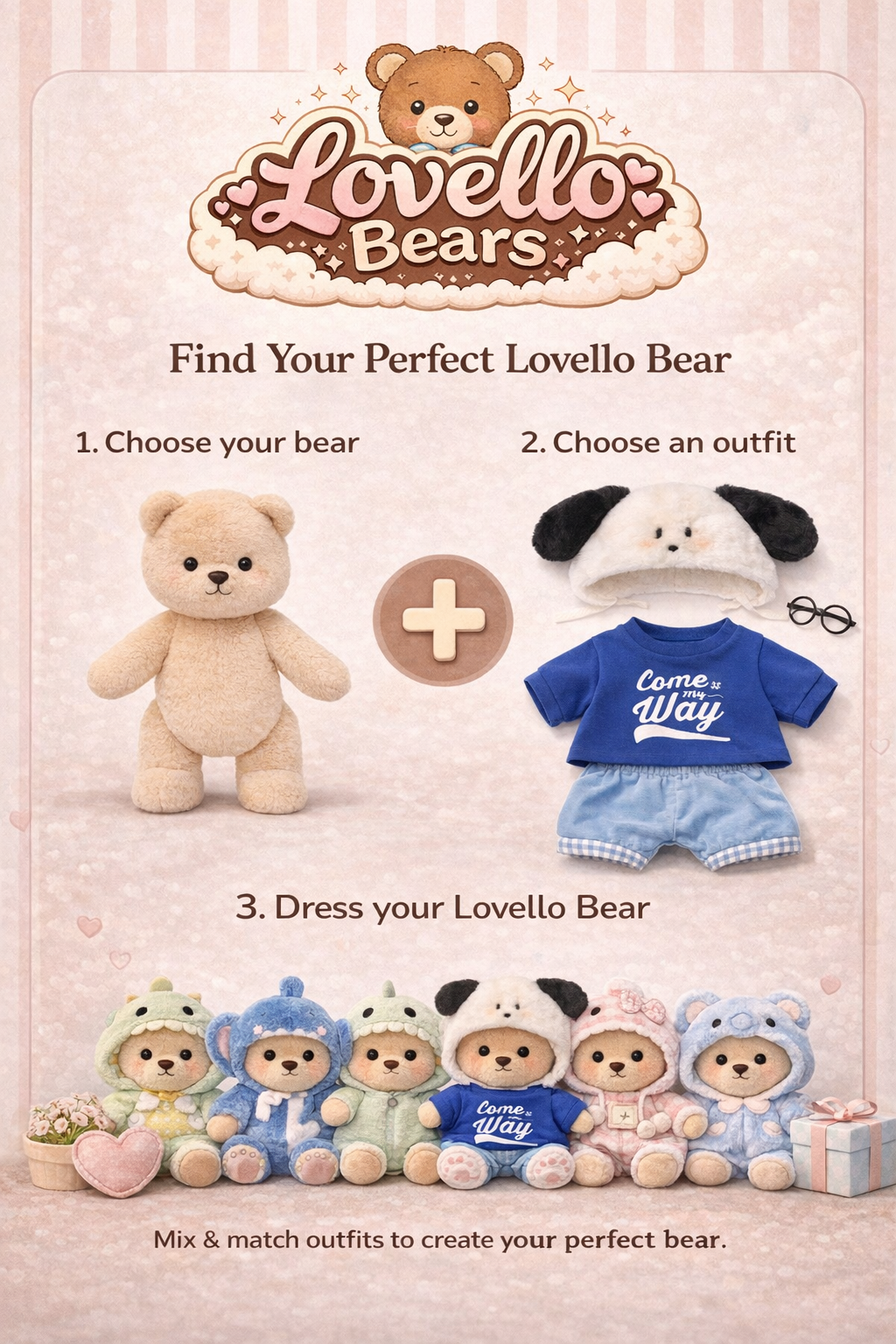 Schoolmeisje Lovellobeer (kleedje)